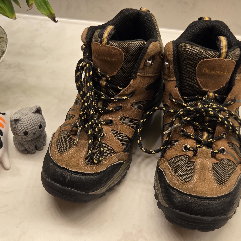 BearPaw Brown and Black Kids Boots